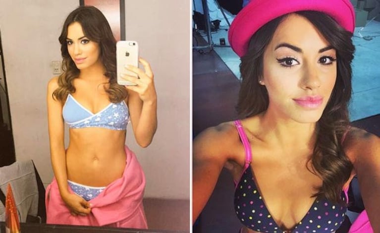 La sensual producción de fotos en ropa interior de Lali Espósito (Fotos: Twitter e Instagram)