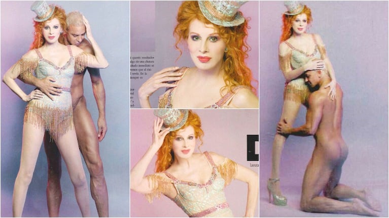La sexy producción de Nacha Guevara y Flavio Mendoza (Fotos: revista Gente)