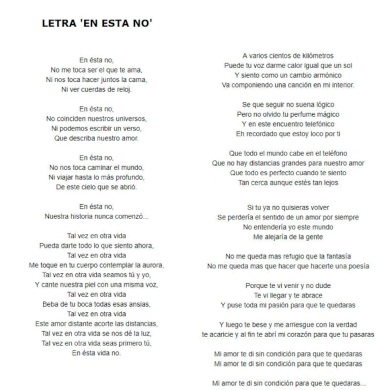 La significativa canción que publicó Cinthia Fernández, a casi dos meses de separarse: la letra de En esta no