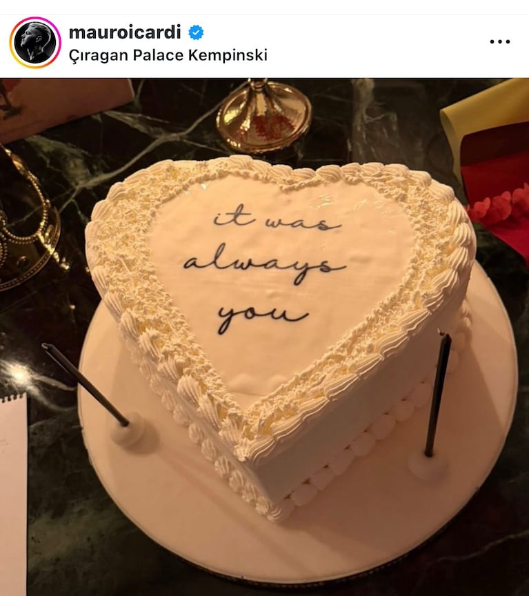 La sorpresa de la China Suárez a Mauro Icardi por su cumpleaños (Foto: Instagram/@mauroicardi).