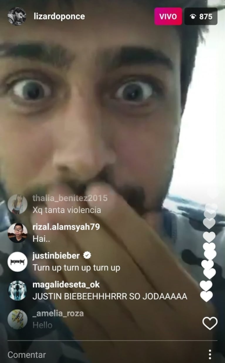 La sorpresa del periodista Lizardo Ponce cuando vio que Justin Bieber lo saludó en plena transmisión en vivo de Instagram: "Estaba en shock"