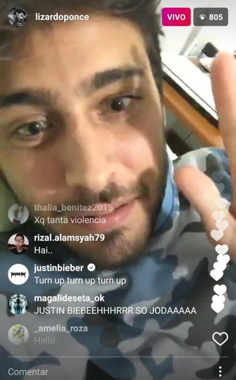 La sorpresa del periodista Lizardo Ponce cuando vio que Justin Bieber lo saludó en plena transmisión en vivo de Instagram: "Estaba en shock"