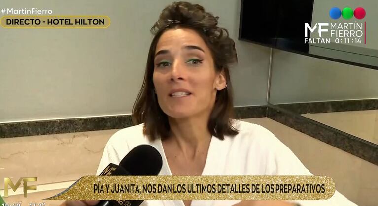 La sorpresiva queja en vivo de Juana Viale en la previa de los Martín Fierro 2024: “Es cualquiera”