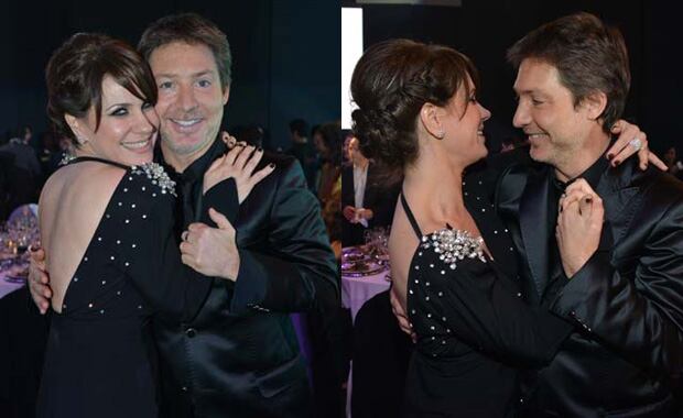 La sorpresiva reconciliación de Nancy Dupláa y Adrián Suar. (Foto: El Trece)