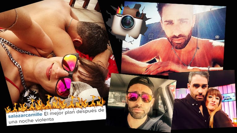 La sugerente foto de Camila Salazar junto al Pollo Álvarez. (Foto: Instagram)