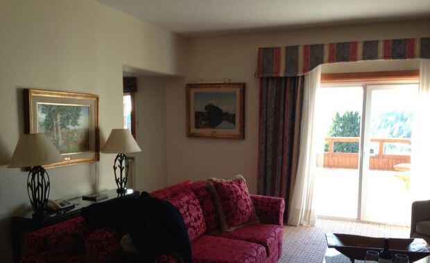 La suite presidencial del hotel Llao Llao (Foto: Twitter).