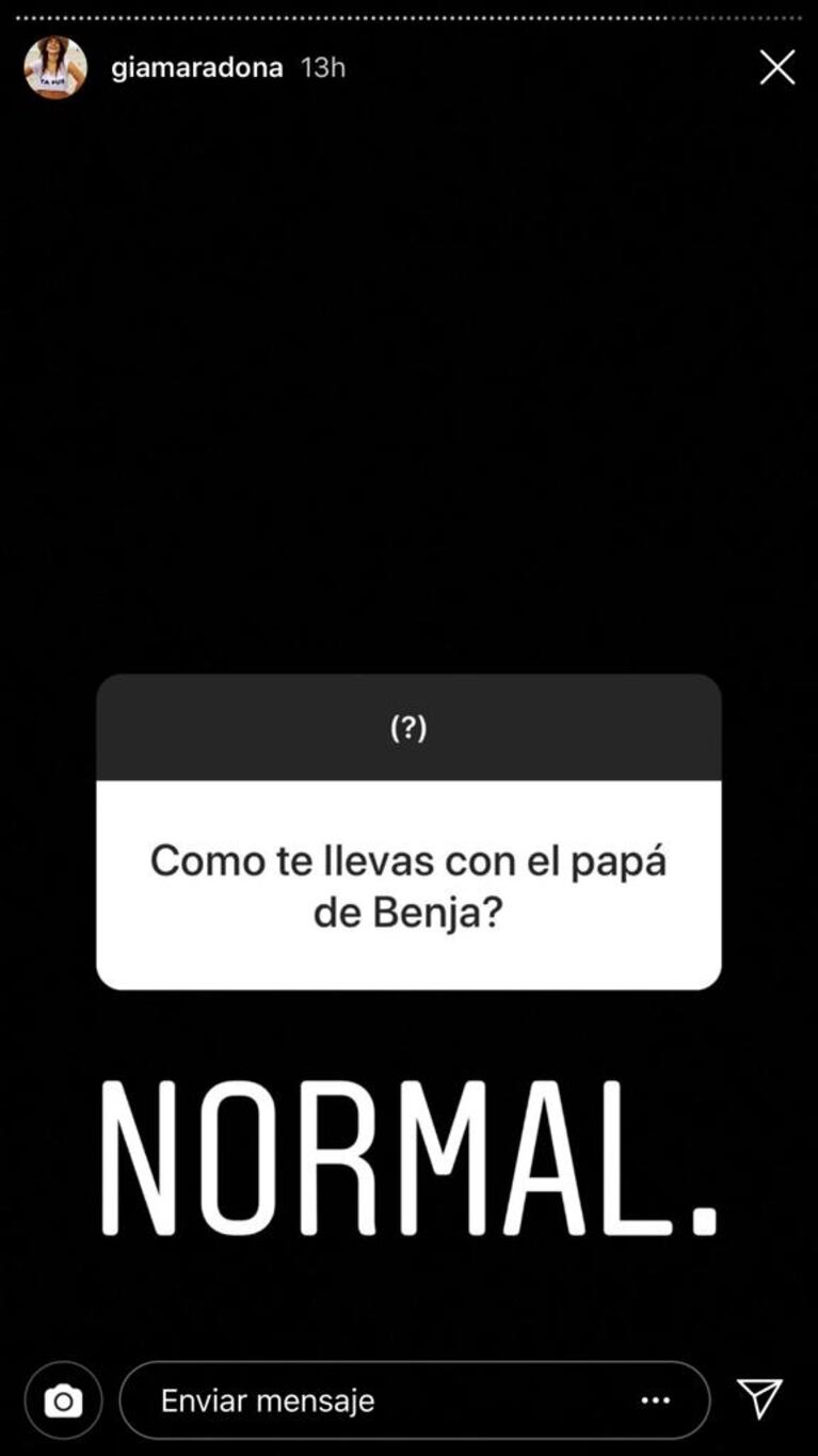 La tajante respuesta de Gianinna Maradona cuando el preguntaron si volvería con el Kun Agüero 