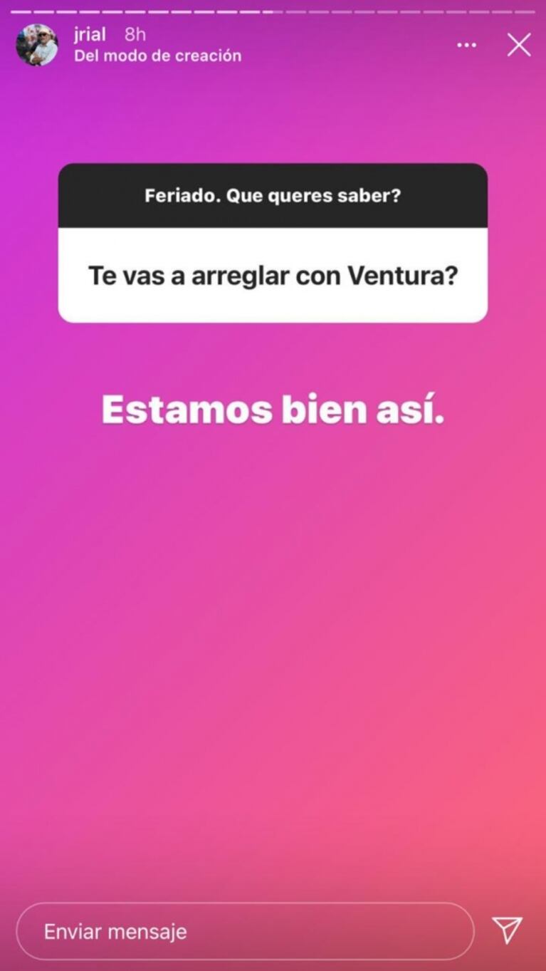 La tajante respuesta de Jorge Rial cuando le preguntaron si se amigaría con Luis Ventura: "Estamos bien así"