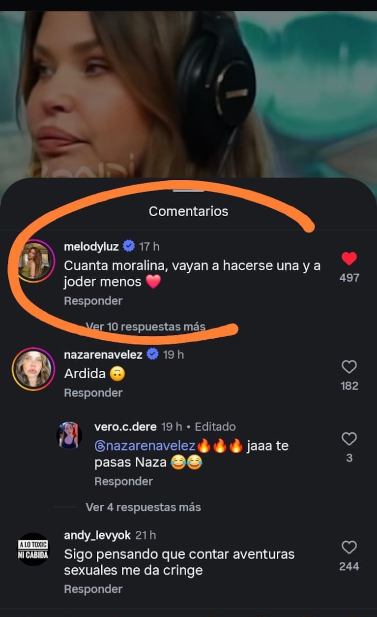 La tajante respuesta de Melody Luz a los que la critican