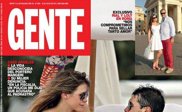La tapa de la revista Gente, con Marcelo Tinelli y Guillermina Valdés. (Foto: Twitter @genteonline)