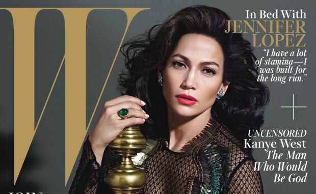 La tapa de la revista W con Jennifer López.