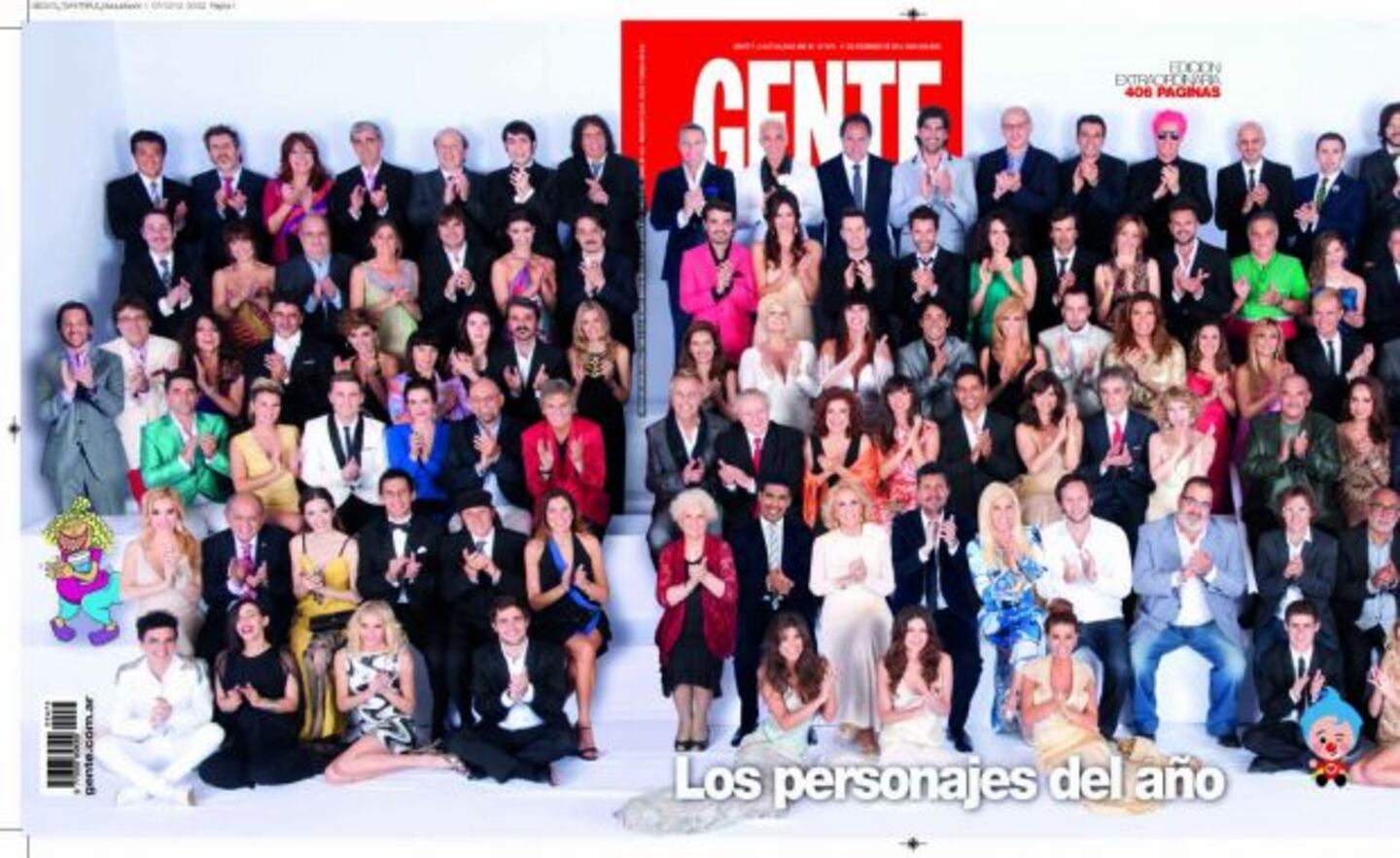 La tapa de los Personajes del Año de revista Gente (Foto: Gente). 