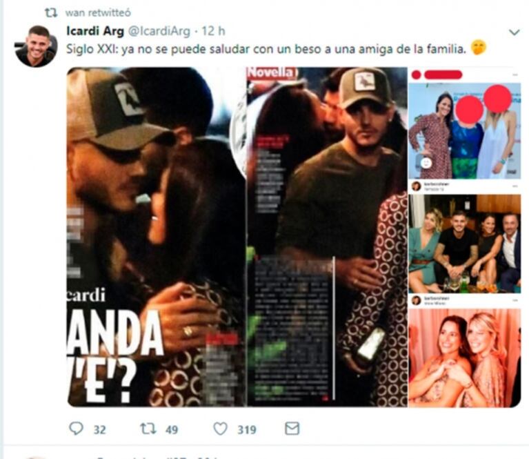 La tapa de una revista muestra a Mauro Icardi junto a una morocha: la reacción de Wanda Nara