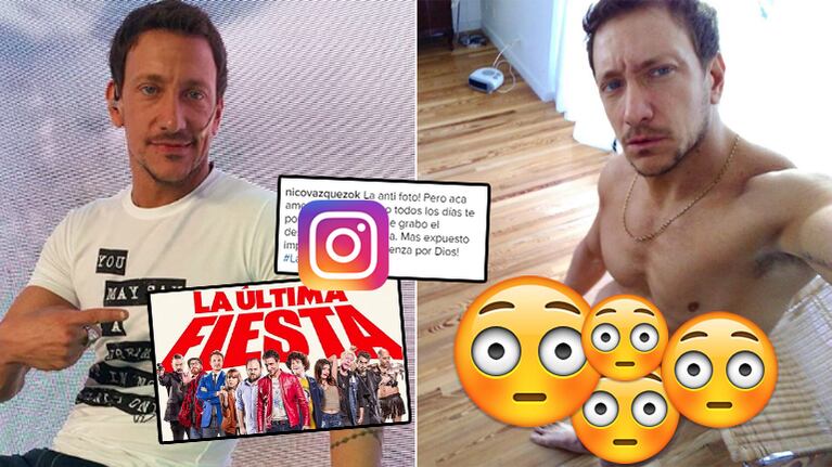 La técnica de Nico Vázquez para hacer un desnudo en una película (Foto: Instagram)