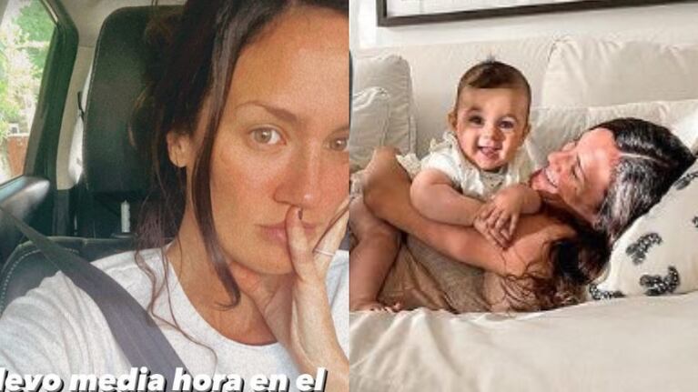 La técnica de Paula Chaves para hacer dormir la siesta a su beba de 7 meses (Fotos: Instagram)