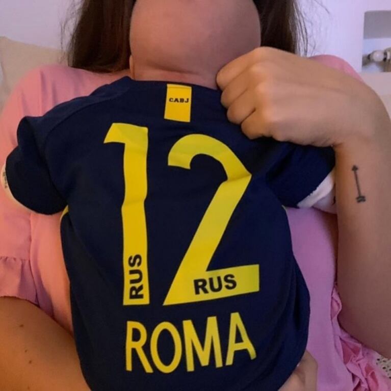 La tierna foto de Dalma Maradona con su hija, Roma, celebrando la Supercopa que ganó Boca: "Campeona"