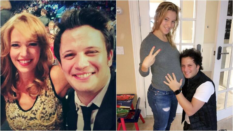 La tierna foto de Darío Lopilato con Luisana, antes del nacimiento de su sobrino. Foto: Twitter