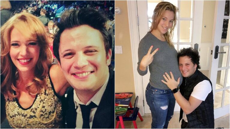 La tierna foto de Darío Lopilato con Luisana, antes del nacimiento de su sobrino. Foto: Twitter