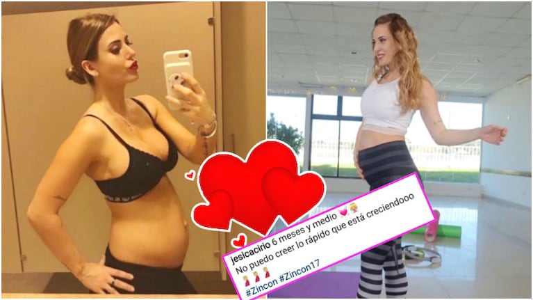 La tierna foto de Jésica Cirio, embarazada de 6 meses y medio (Fotos: Instagram)