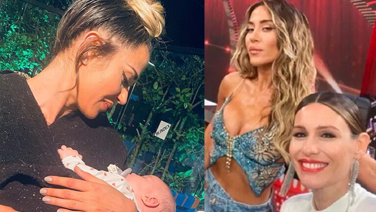 La tierna foto de Jimena Barón haciéndole "upa" a Ana, la hija de Pampita y Roberto García Moritán.
