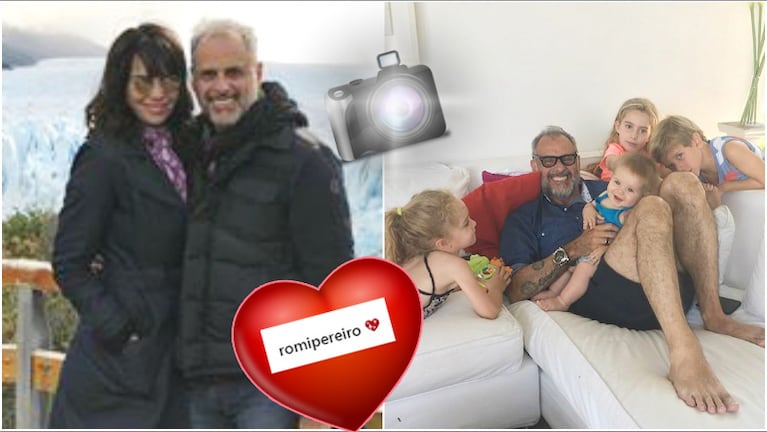 La tierna foto de Jorge Rial con las hijas de Romina Pereiro y otros niños (Fotos: Instagram)