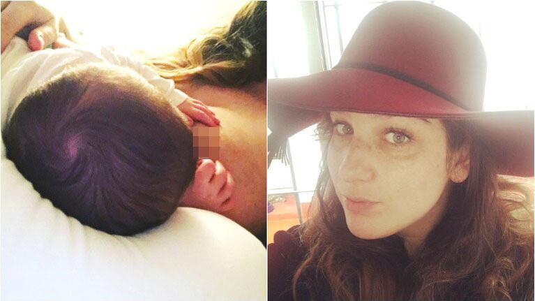 La tierna foto de Juana Repetto amamantando a su hijo Toribio (Fotos: Instagram)