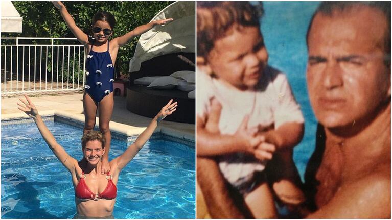 La tierna foto de la China Suárez con Rufina y el recuerdo de su papá: Intento darle un poco de eso a mis hijas