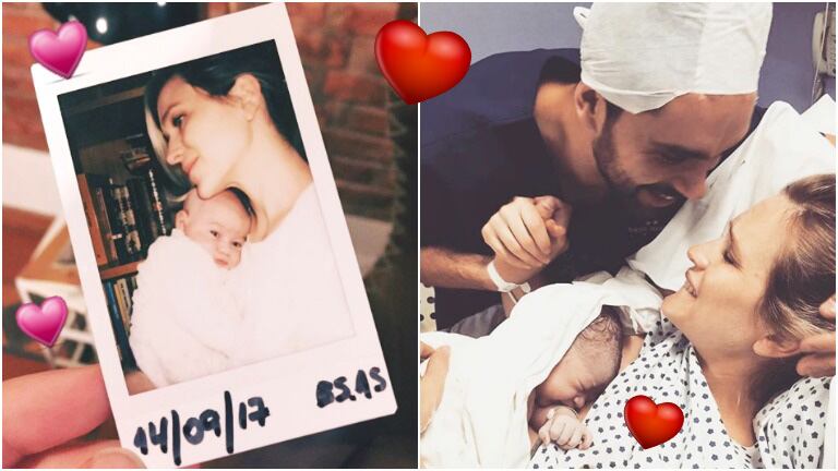 La tierna foto de la hija de Brenda Gandini y Gonzalo Heredia, a 22 días de su nacimiento (Fotos: Instagram)