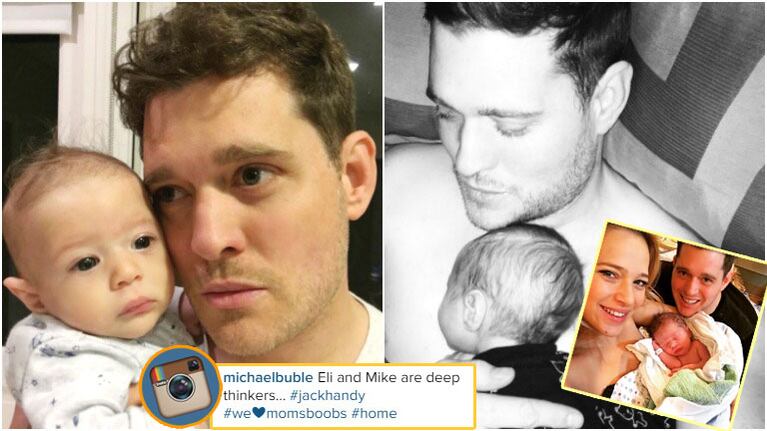 La tierna foto de Michael Bublé con su pequeño Elías (Fotos: Instagram)