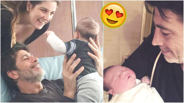 La tierna foto de Nicolás Repetto con su nieto Toribio (Fotos: Instagram)