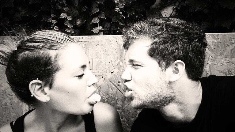 La tierna foto de Rochi Igarzábal y Nico Riera. (Foto: Twitter)