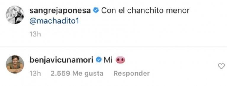 La tierna postal de la China Suárez junto a Magnolia en una producción de fotos: "Con el chanchito menor"