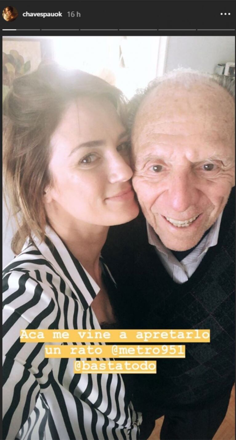 La tierna postal del abuelo de Paula Chaves junto al pequeño Baltazar: "¿Qué más?"
