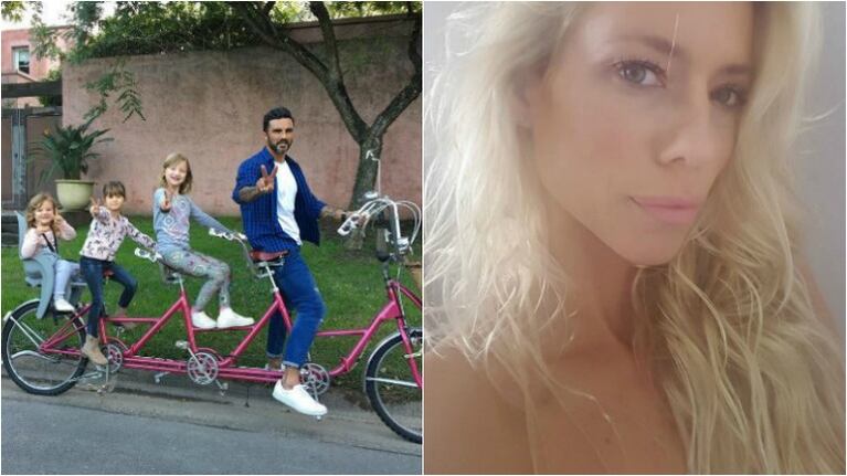 La tierna postal familiar de Fabián Cubero y sus hijas sin Nicole Neumann. Foto: Instagram