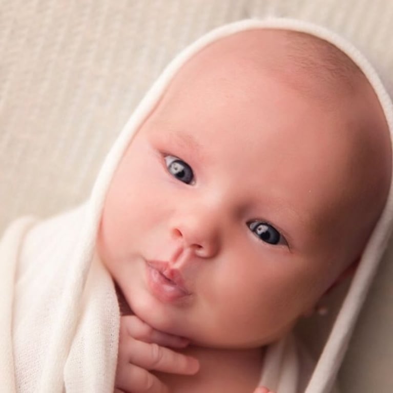 La tierna producción de fotos de la hija de Luciana Salazar, a un mes de su nacimiento: "¡Matilda en su álbum new born!"