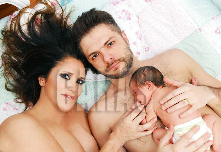 La tierna producción fotográfica de María Fernanda Callejón con su hija (Foto: Revista Caras)