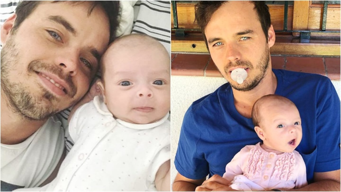 La tierna publicación de Benjamín Rojas dedicada a Rita, su beba de dos meses (Fotos: Instagram)
