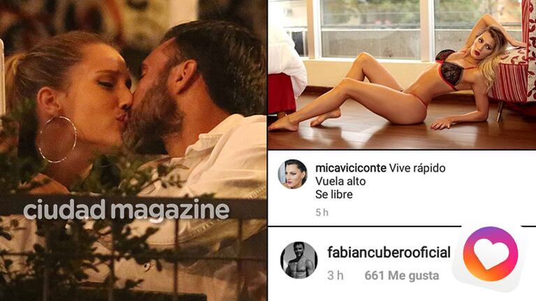 La tierna reacción de Fabián Cubero a una foto súper sexy de Mica Viciconte