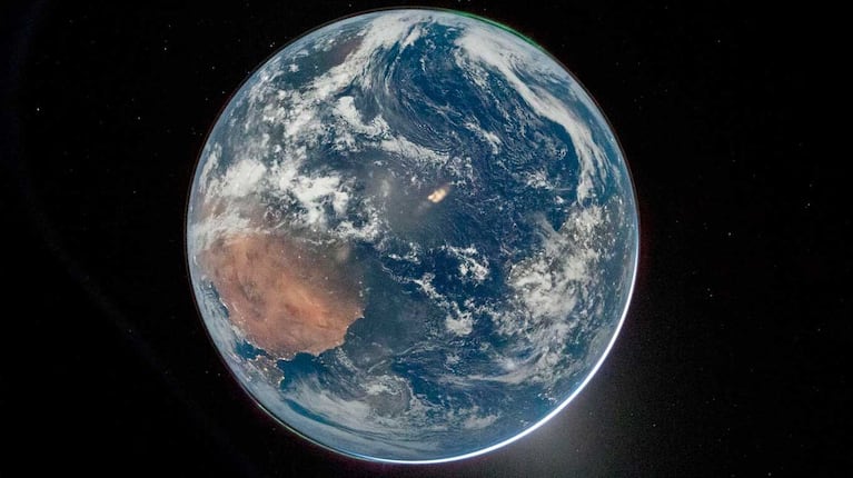 La Tierra vista desde la misión Artemis II (Foto: @nasa)