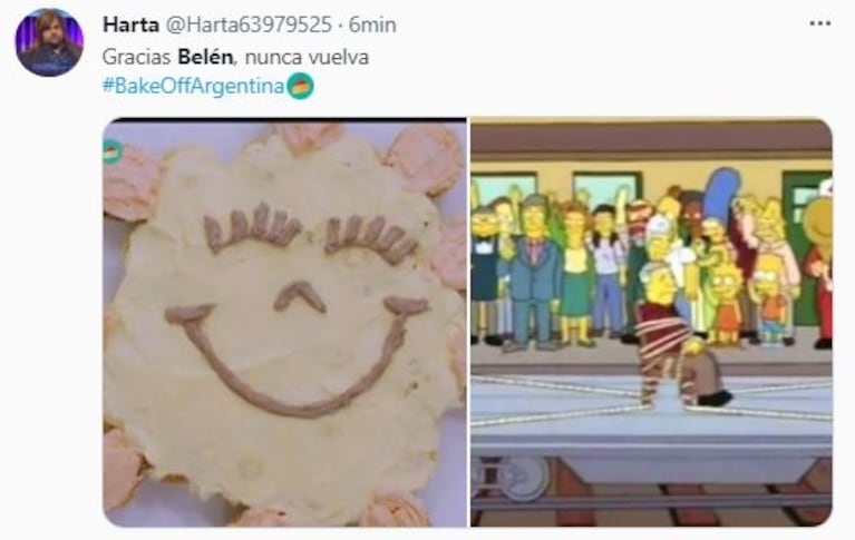 La torta con forma de sol de Belén en Bake Off Argentina generó una catarata de memes en las redes sociales