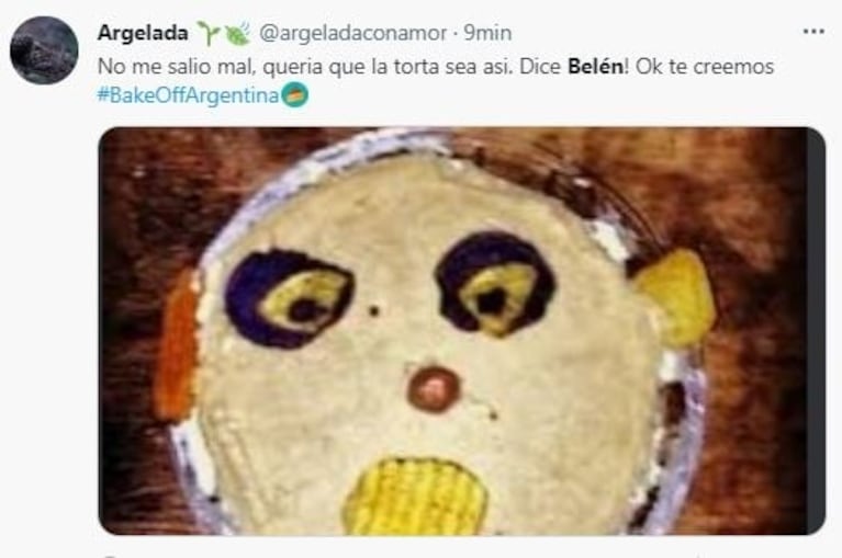 La torta con forma de sol de Belén en Bake Off Argentina generó una catarata de memes en las redes sociales