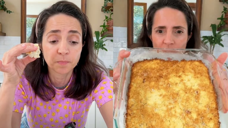 La torta de coco y manzana sin harina de Paulina Cocina que es tendencia. CRÉDITO: INSTAGRAM