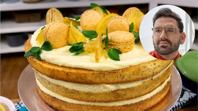 La torta de limón de Damián Betular tiene un secreto: un glaseado que la vuelve irresistible. Foto: montaje