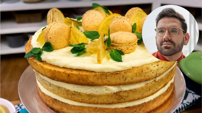 La torta de limón de Damián Betular tiene un secreto: un glaseado que la vuelve irresistible. Foto: montaje