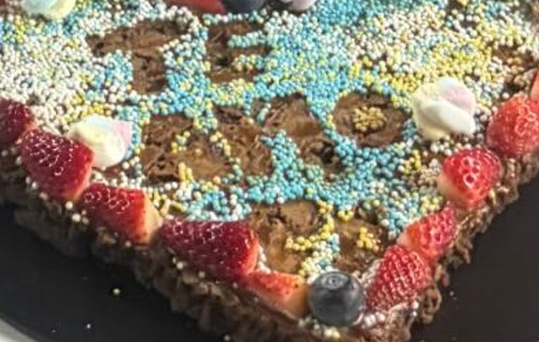 La torta que las hijas le llevaron a Mauro Icardi: "Te amo, pa". Foto: captura Instagram @wanda_nara