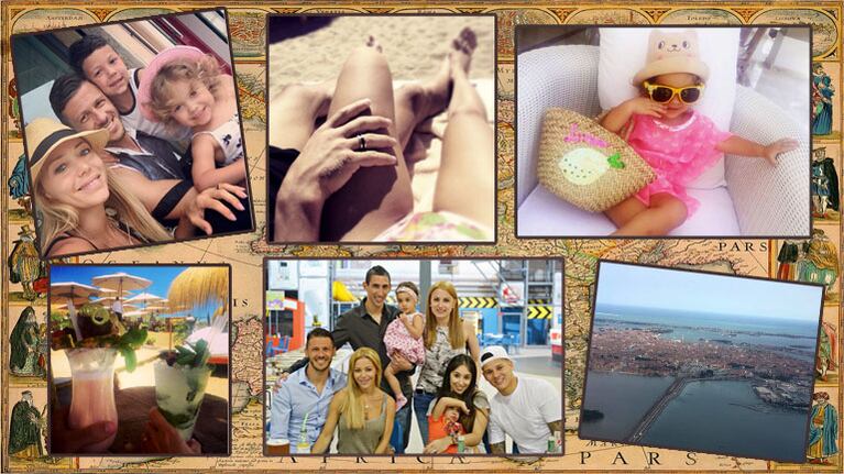 La travesía familiar de Evangelina Anderson por Europa. (Fotos: Instagram)