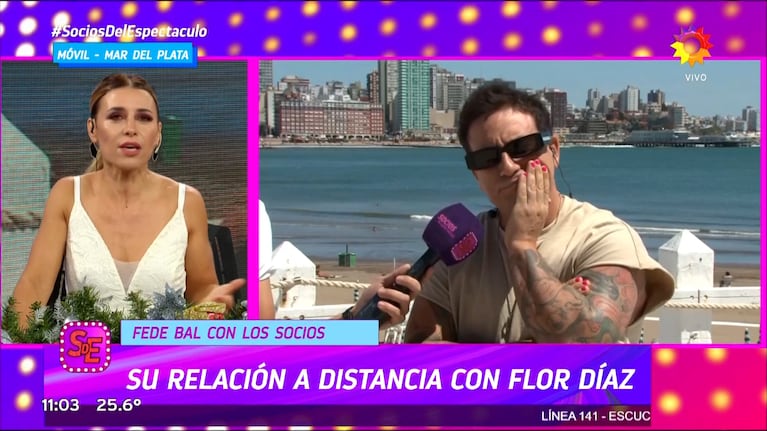 La tremenda pregunta de Mariana Brey a Fede Bal sobre su noviazgo con Flor Díaz