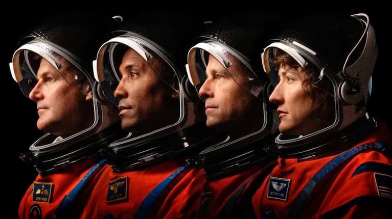 La tripulación de la misión Artemis II (Foto: @nasa)