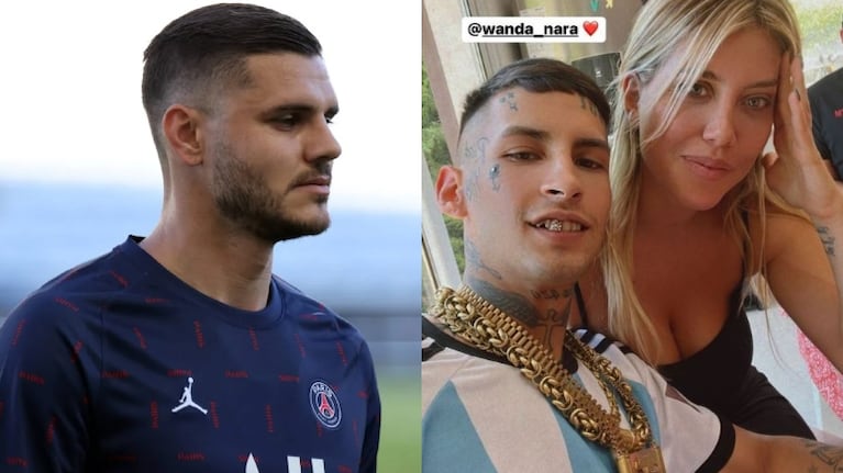 La tristeza de Icardi en pleno duelo por Wanda Nara tras confirmar su relación con L-Gante (Fotos: Web e Instagram Stories)