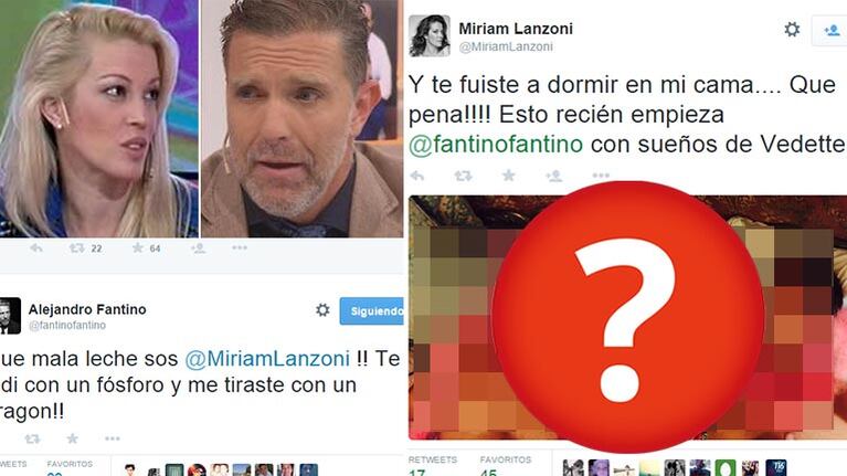 La venganza fotográfica de Miriam Lanzoni a Alejandro Fantino: "Te fuiste a dormir a mi cama... ¡Qué pena!"